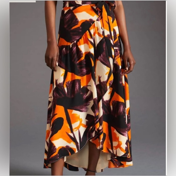 Anthropologie Hutch Printed Wrap Maxi Skirt - Picture 2 of 5
